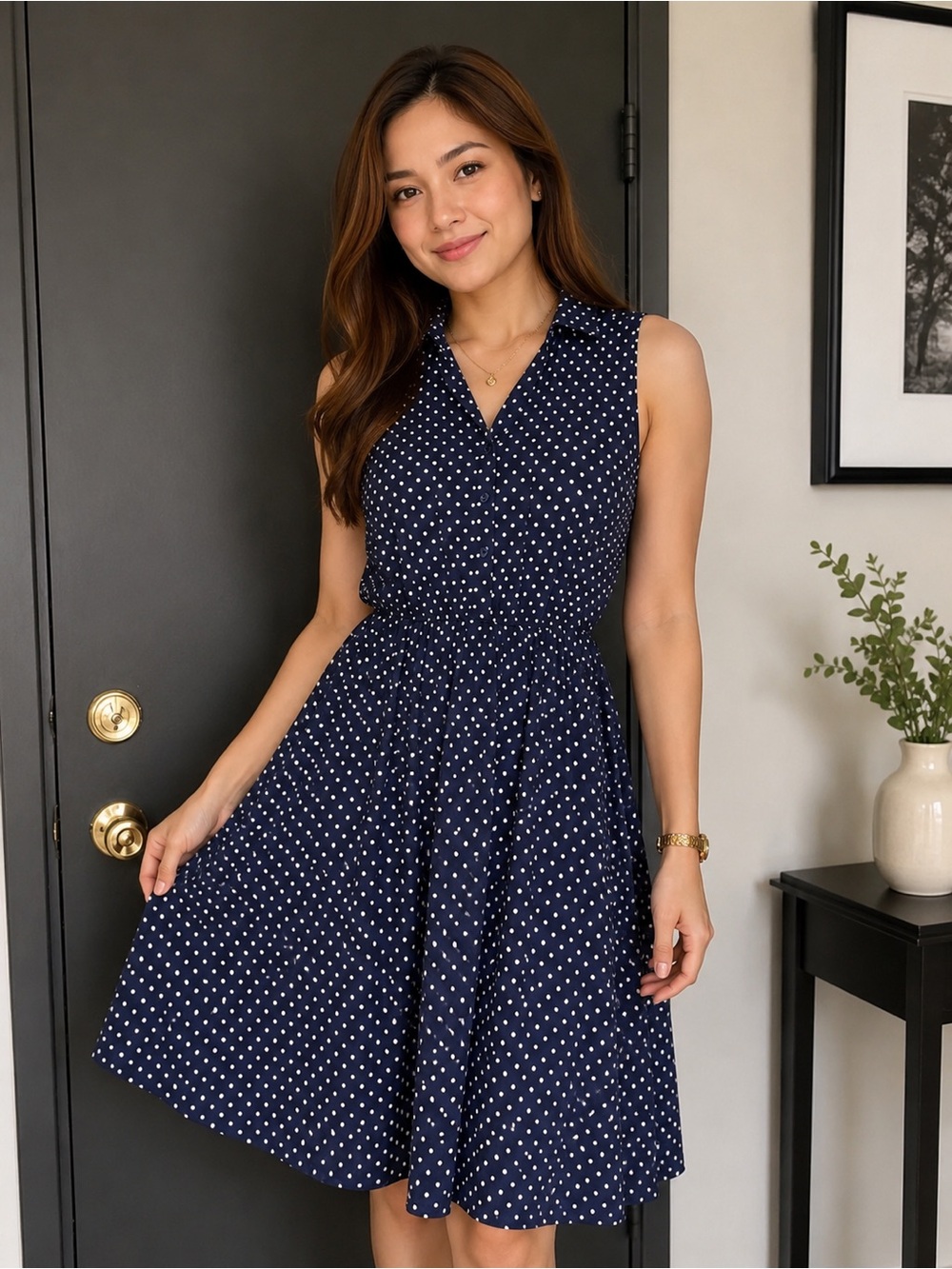 Charter Club Polka Dots Dress